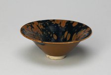 Bowl with Flared Rim and 'Partridge-feather' Mottles, late 11th/12th cent. Creator: Unknown.