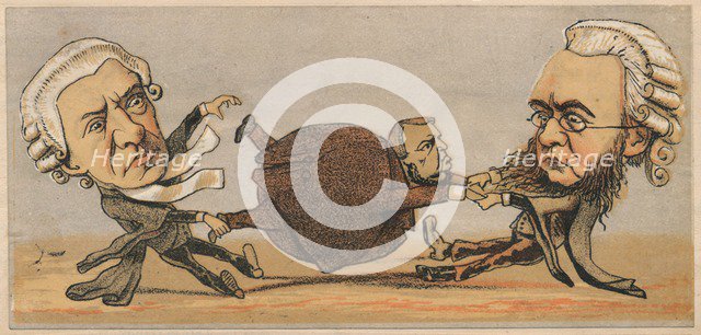 'Mr. Hawkins, Q.C. & Dr. Kenealy Q.C.', 1874. Artist: Faustin.