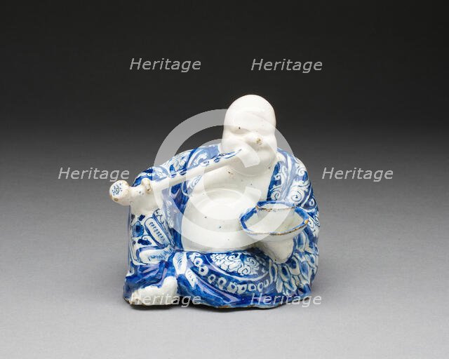 Figure of a Buddhist Monk (Budai Hoshang), Delft, c. 1690/1700. Creator: De Griekesche A.
