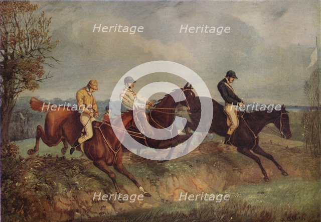 Steeplechasing, c1805-1851, (1924). Artist: Henry Thomas Alken