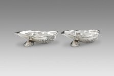 Pair of Shell-Shaped Dishes, 1887. Creator: Gorham Manufacturing Company.