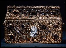 Reliquary of Theodoric, allegedly belonging to the Ostrogothic King Theodoric the Great, preserve…