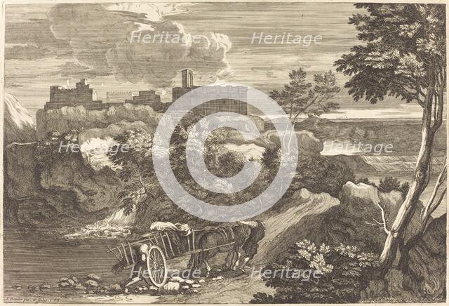 Landscape with Wagon. Creator: Sébastien Bourdon.