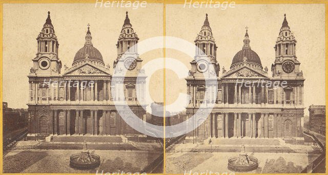 St. Paul's Cathedral, London, 1850s-1910s. Creator: E. Ryder.