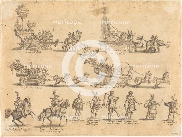 Floats and Participants, 1616. Creator: Jacques Callot.