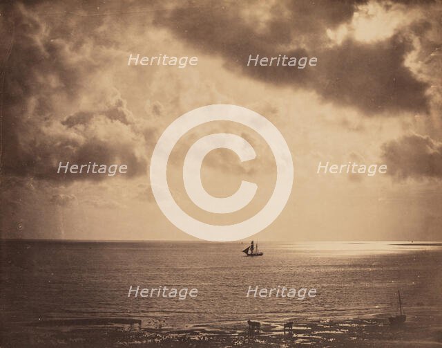 Brig upon the Water, c1856. Creator: Gustave Le Gray.