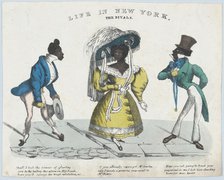 Life in New York, The Rivals, 1824-39. Creator: Charles Ingrey.