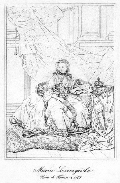 Maria Leszczynska, queen consort of Louis XV of France, c17th century. Artist: Unknown