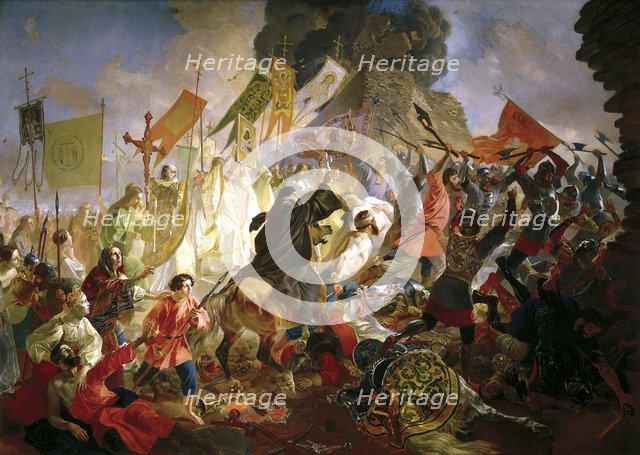 'The Siege of Pskov by Stephen Báthory in 1581', 1839-1843. Artist: Karl Briullov