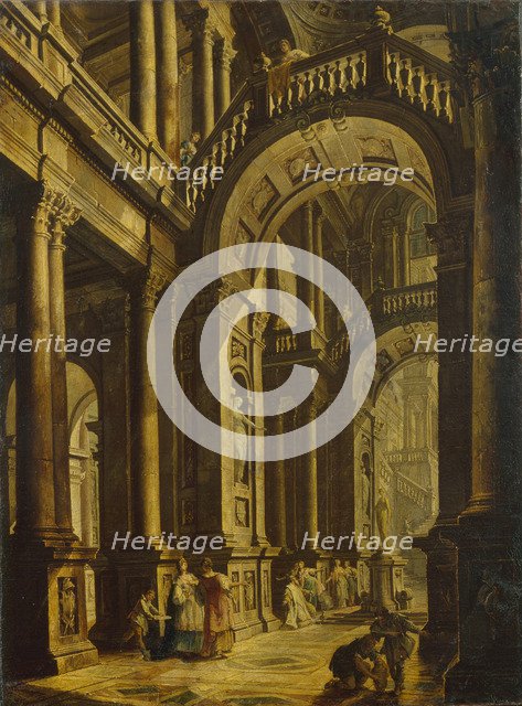 The Idolatry of King Solomon. Artist: Bigari, Vittorio Maria (1692-1776)