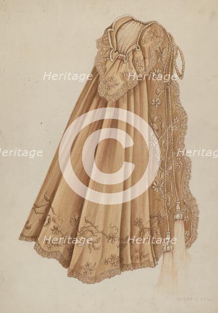 Infant's Cape, c. 1938. Creator: Florence Earl.