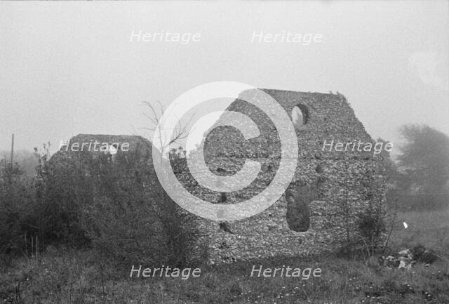 Tabby construction, ruins of supposed Spanish mission, St. Marys, Georgia, 1936. Creator: Walker Evans.
