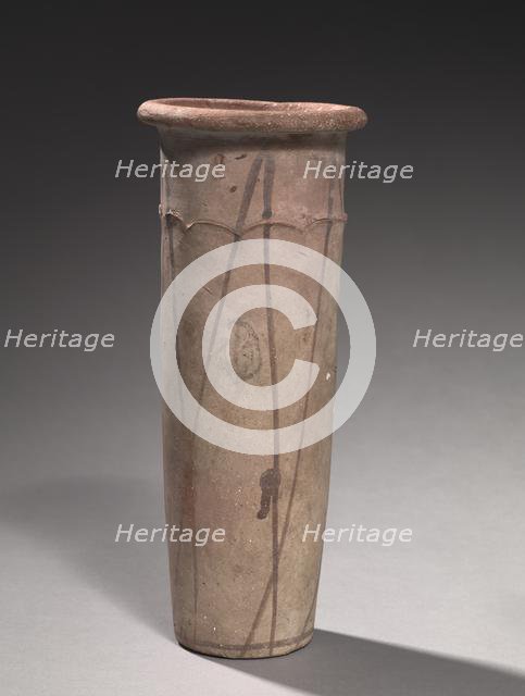 Wavy-Handled Jar, 4000-3000 BC. Creator: Unknown.