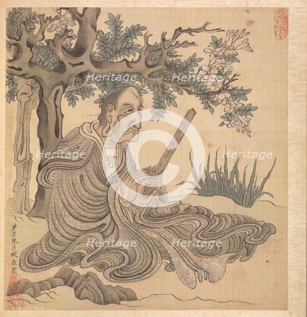 Paintings after Ancient Masters: A Lohan [after Kuan-hsiu], 1598-1652. Creator: Chen Hongshou (Chinese, 1598/99-1652).