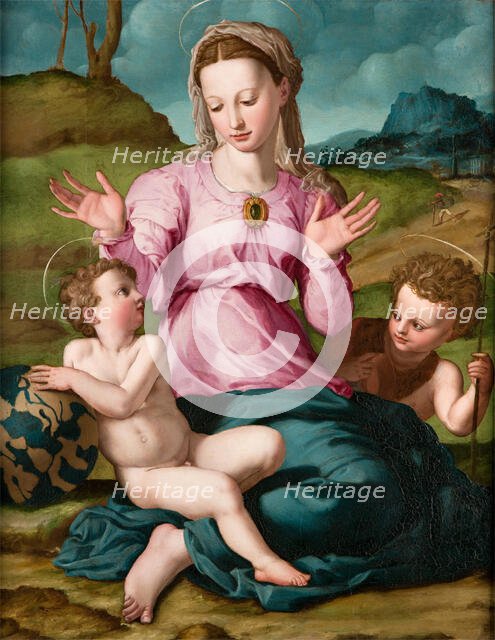 Madonna and Child with Saint John the Baptist, c1540. Creator: Agnolo Bronzino.
