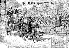 Advertisement for Elliman's Royal Embrocation, 1895. Creator: Joseph Swain.