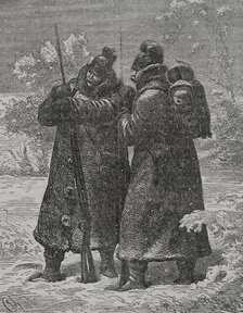 Franco-Prussian War (1870-1871): German outposts, 1871.  Creator: Unknown.