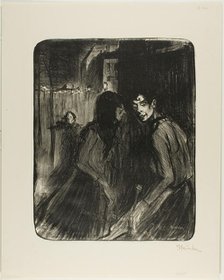 Arguing Prostitutes, 1895. Creator: Theophile Alexandre Steinlen.
