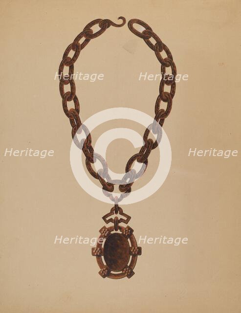 Necklace, 1935/1942. Creator: John H. Tercuzzi.