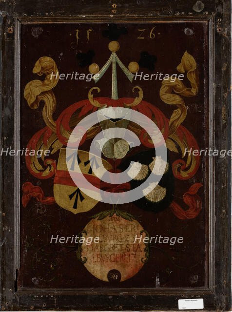 Alliance Coat of Arms Stralenberg/Stalburg, 1526. Creator: Conrad Faber von Creuznach.