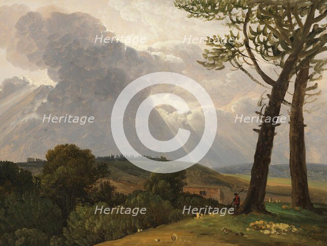 Study from the Roman campagna,  c.1800. Creator: Simon Alexandre Clement Denis.