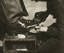 Shoeshine, New York, USA, mid 1930s. Artist: Unknown
