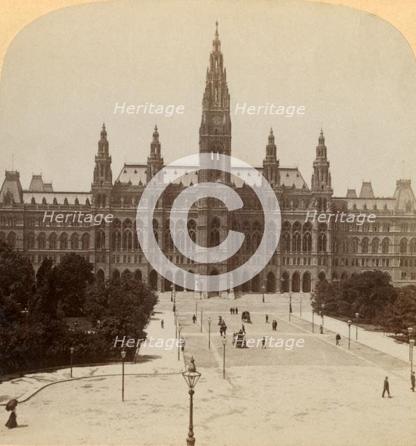 'The great Rathhaus, Vienna, Austria (Tower 320 ft. high)', 1899. Creator: Underwood & Underwood.