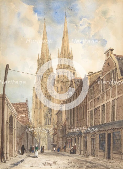 View of Bayeux, 1832. Creator: Thomas Shotter Boys.