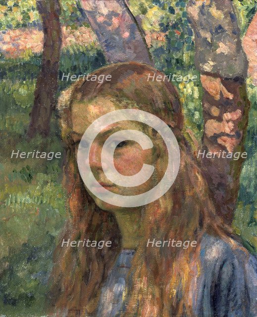'Portrait of a Girl', 20th century.  Artist: Théo van Rysselberghe