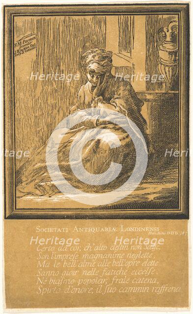 Woman Meditating. Creator: John Baptist Jackson.