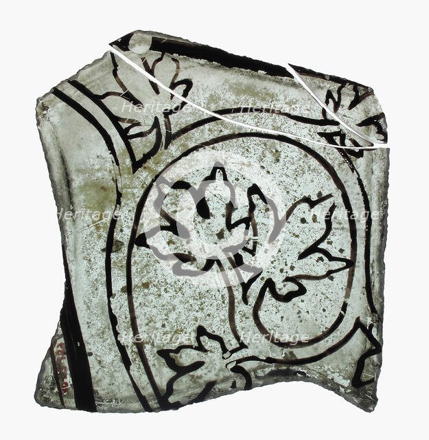 Glass Fragments, European, 14th-15th century. Creator: Unknown.