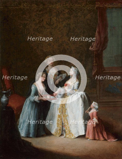 Lady at Her Toilette, late 1740s. Creator: Pietro Longhi.