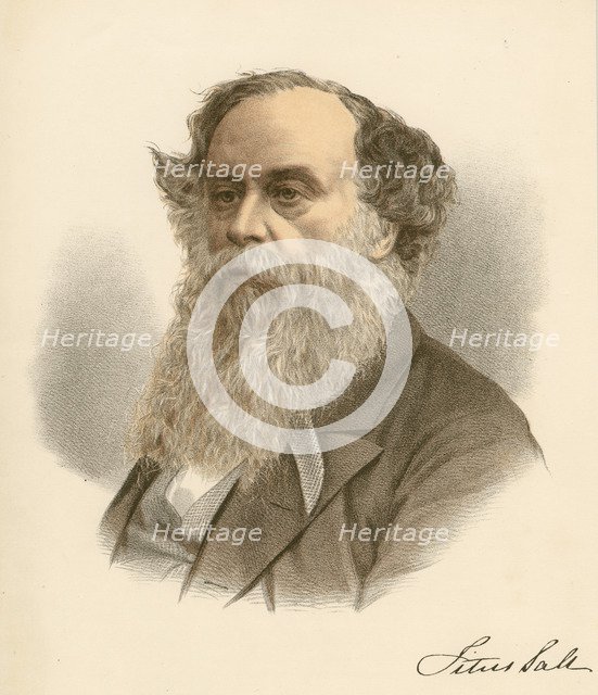 Titus Salt, British woolstapler and industrialist, c1880. Artist: Unknown