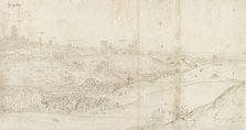 Panoramic View of Segovia from the East, c1560-1570. Artist: Anthonis van den Wyngaerde.