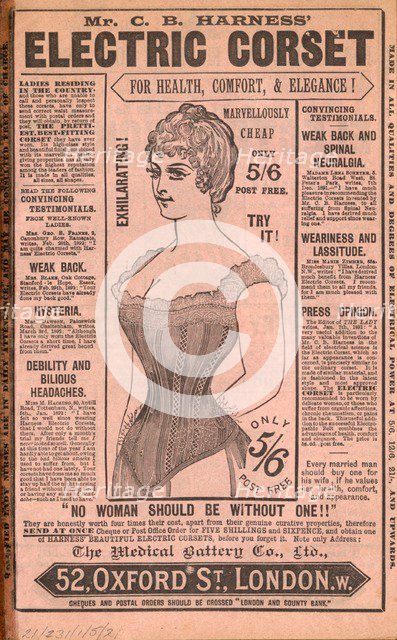 Harness Electric corset, 1890s. Artist: Unknown