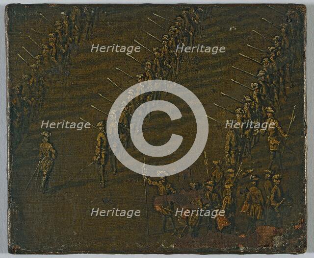 Review of the King's Regiment, circa 1690, between 1685 and 1695. Creator: Unknown.