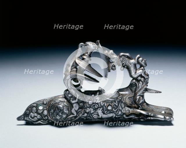 Snaphance Gunlock, c.1660-80. Creator: Unknown.