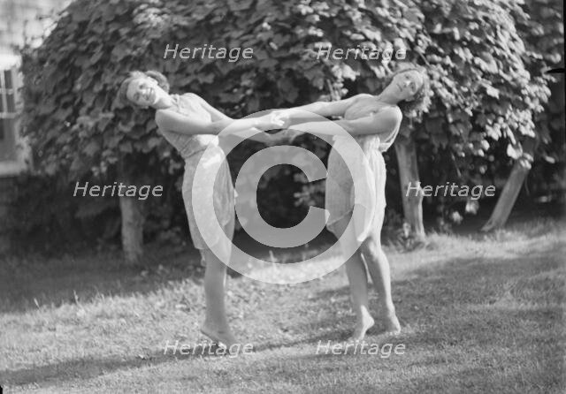 Elizabeth Duncan dancers and children, 1936 Creator: Arnold Genthe.