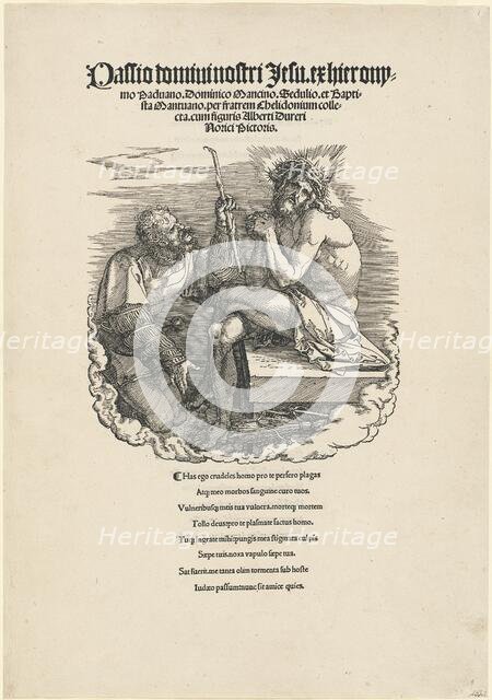The Man of Sorrows Mocked by a Soldier, probably 1511. Creator: Albrecht Durer.