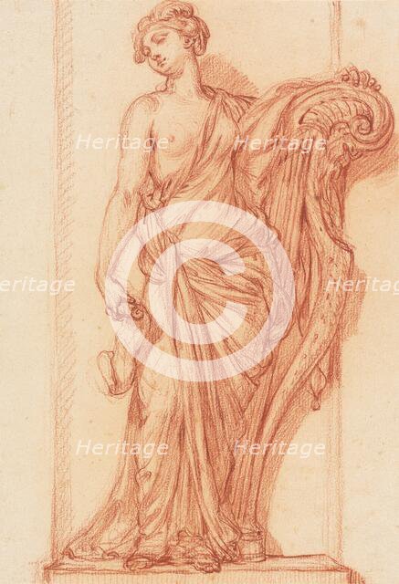 The Muse Terpsichore, c. 1768. Creator: Augustin Pajou.