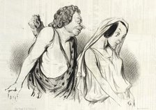 Mon char, mes javelots...(Phèdre), 1841. Creator: Honore Daumier.