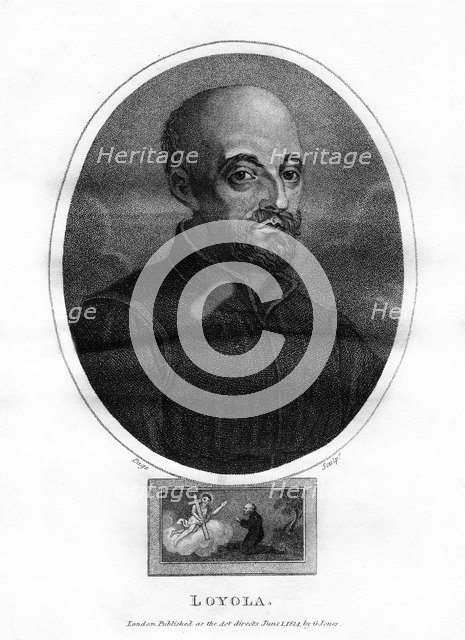 St Ignatius Loyola, (1814).Artist: Page