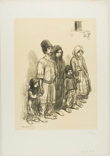 Serbian Children, 1915. Creator: Theophile Alexandre Steinlen.