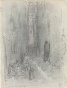 A Backstreet in London, 1868. Creator: Gustave Doré.