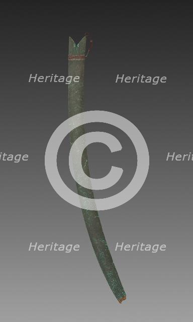 Silapa Sword (green leather case), 1700s-1800s. Creator: Unknown.