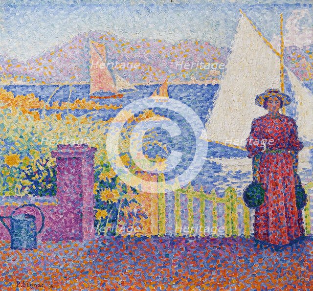 Gate (Saint-Tropez). Creator: Signac, Paul (1863-1935).