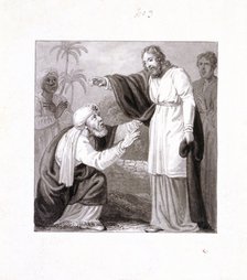 'Christ and the Rich Man with the Dying Son', c1810-c1844. Artist: Henry Corbould 