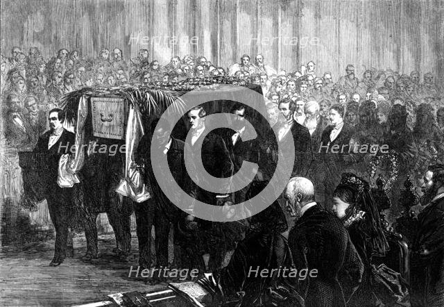Funeral of Dr. Livingstone in Westminster Abbey, 1874. Creator: Unknown.