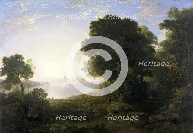 'Caernarvon Castle', 1815-1819. Artist: Anthony Vandyke Copley Fielding