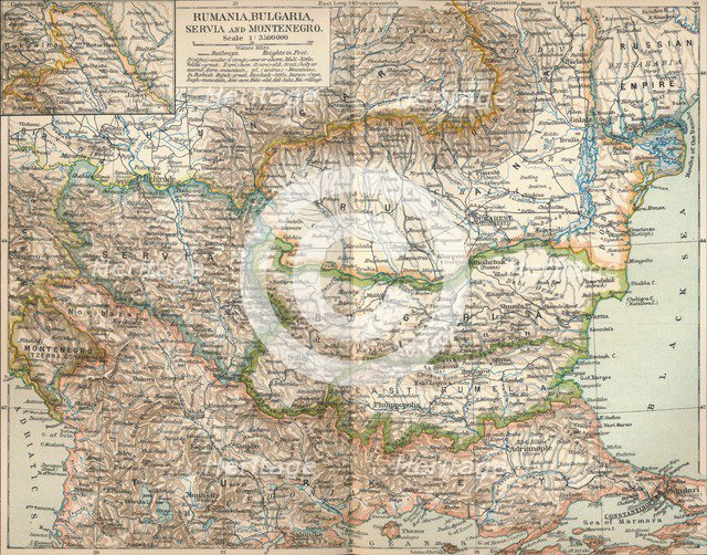 'Rumania, Bulgaria, Serva and Montenegro', c1906, (1907). Artist: Unknown.